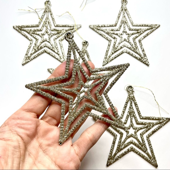 5 Christmas Star Tree Ornaments Christmas Decoration - NWT Gift 🎁 - Picture 7 of 7